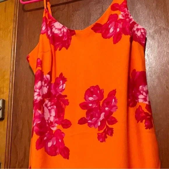 NWT | NEVER WORN Gorgeous Orange Midi Dress - Picture 7 of 7